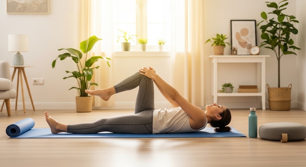 Posture correction to reduce back pain at home