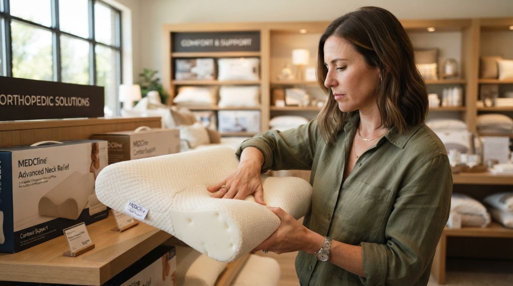 Choosing a supportive pillow for neck pain
